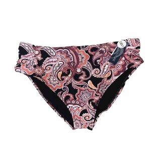 Aqua Couture Pink and Black Paisley Bikini size 3X